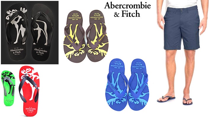 abercrombie and fitch flip flops mens