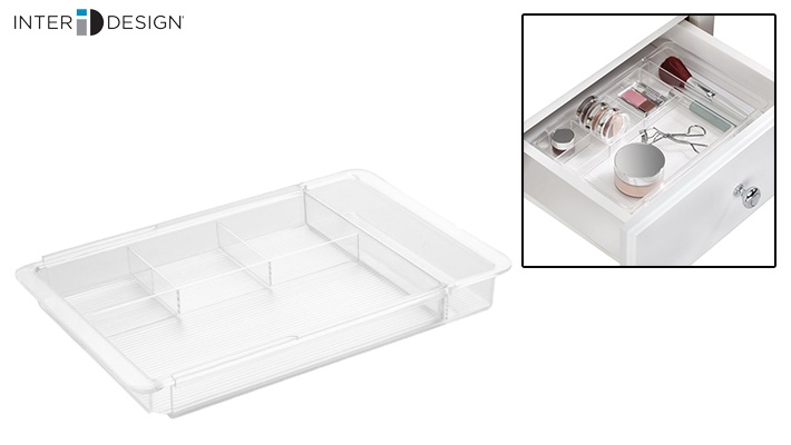 Clear Interdesign Linus Expandable Drawer Organizer Gosawa