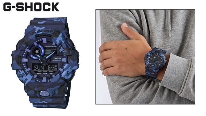 g shock blue camo